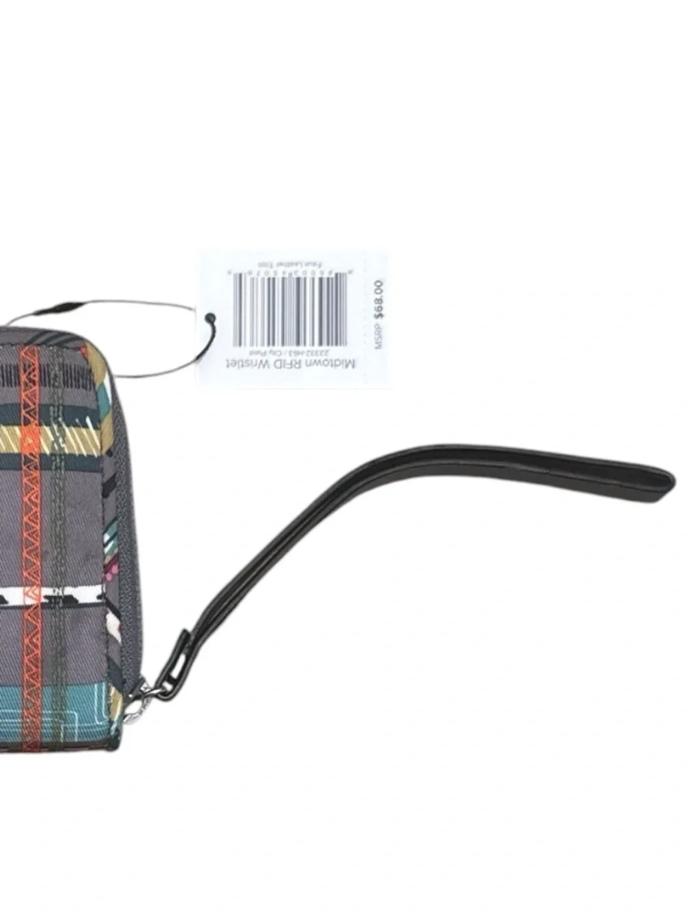 NWT Vera Bradley City Plaid Midtown RFID Wristlet Wallet